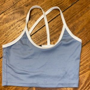 Blue Shein Crop-top